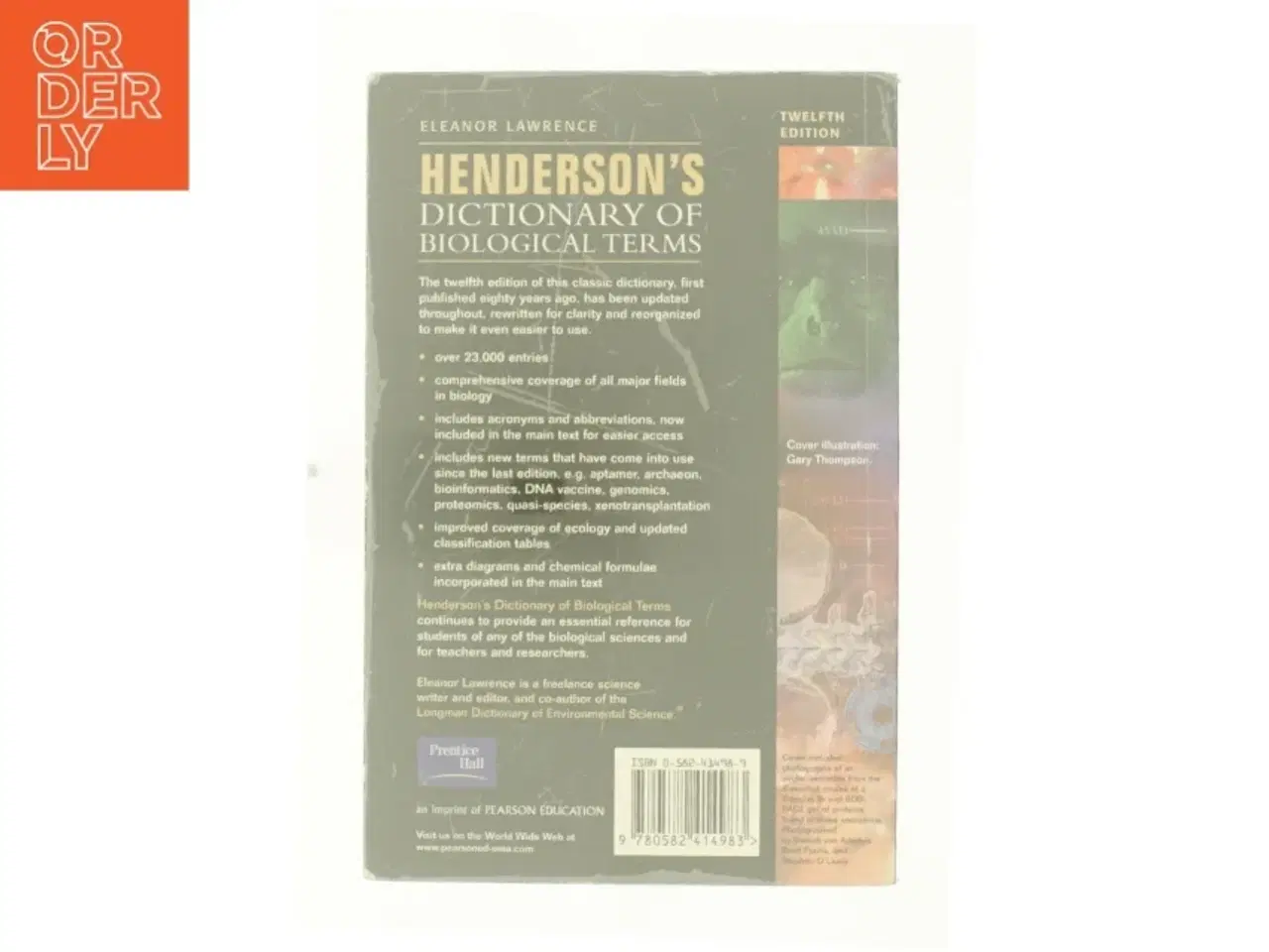 Billede 2 - Henderson&#39;s Dictionary of Biological Terms af Eleanor, Henderson, I. F. Lawrence (Bog)
