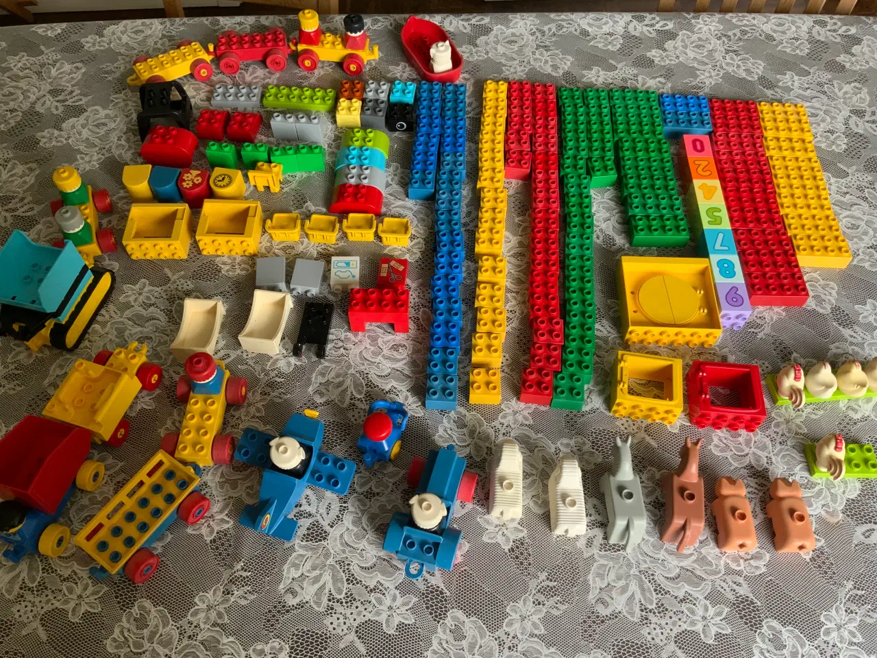 Billede 4 - STOR SAMLING LEGO DUPLO MED MASSER BILER/DYR OG KL