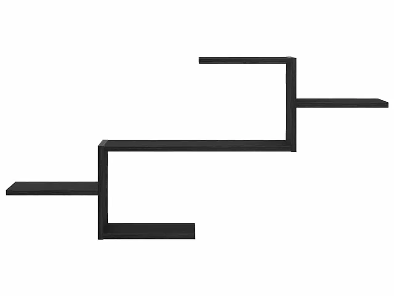 Billede 5 - Væghylde 104x15x49 cm konstrueret træ sort egetræsfarve