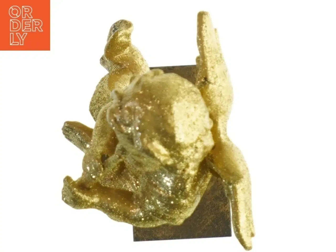 Billede 3 - Dekorativ englefigur med glimmer (str. 19x8 cm)