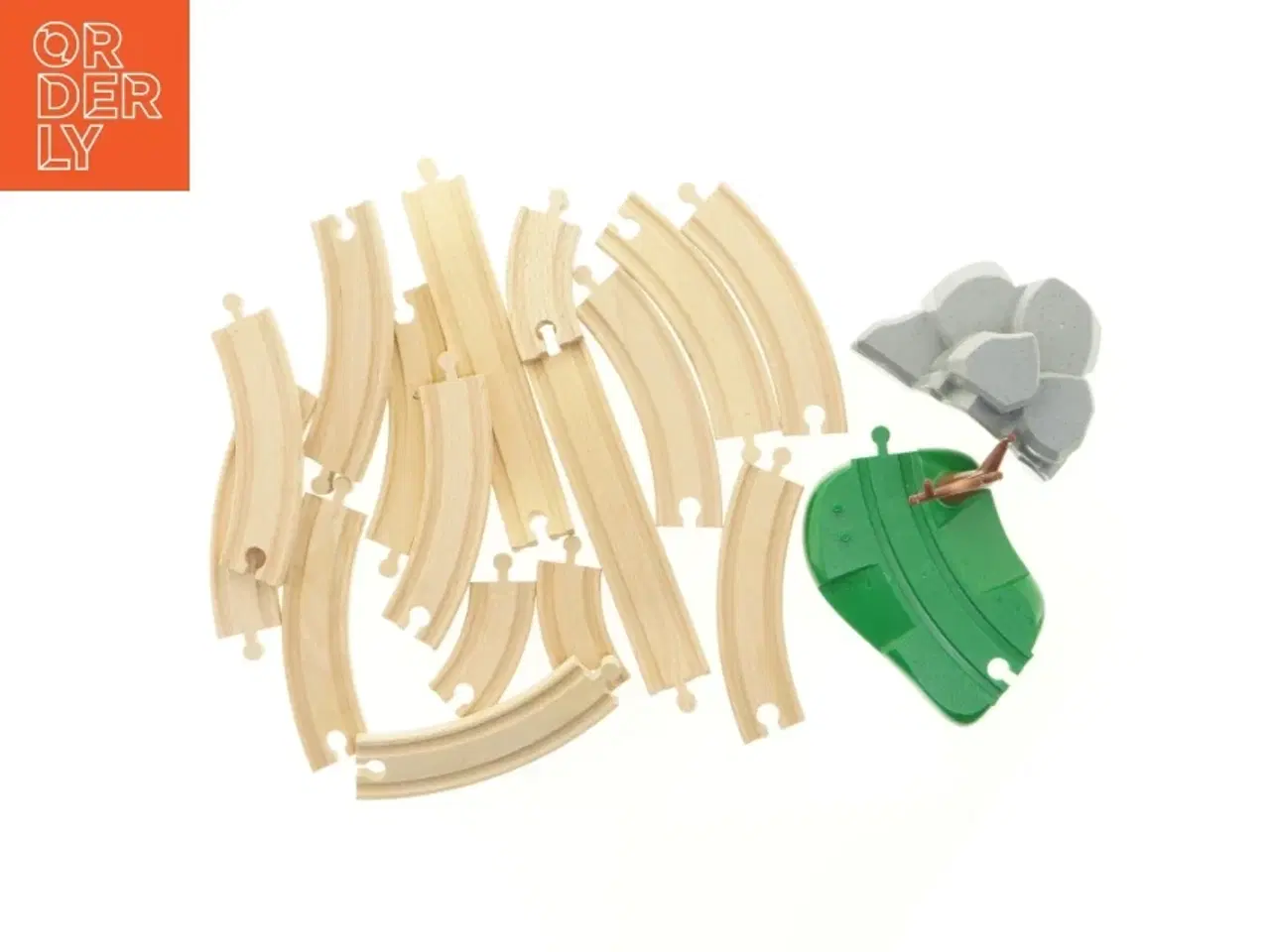 Billede 2 - BRIO træbane med tilbehør (str. Bane, 4 cm bred) fra Brio