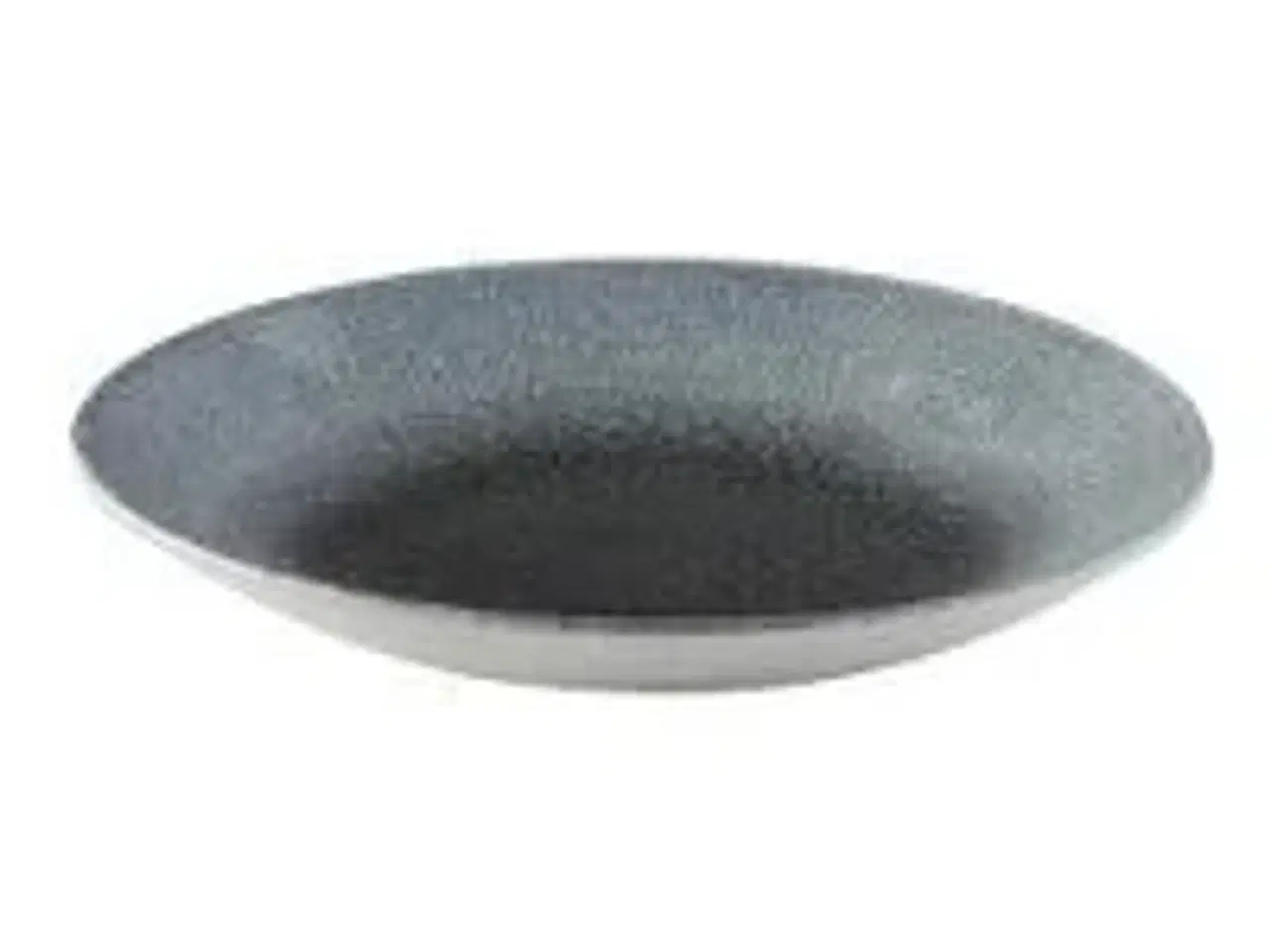 Billede 1 - 12 stk. Tallerken coupe dyb mørkeblå m/lyseblå D255mm Raku Duo