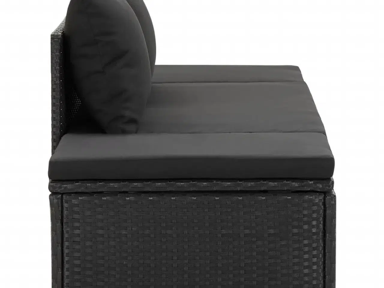 Billede 6 - Solseng med hynder polyrattan sort