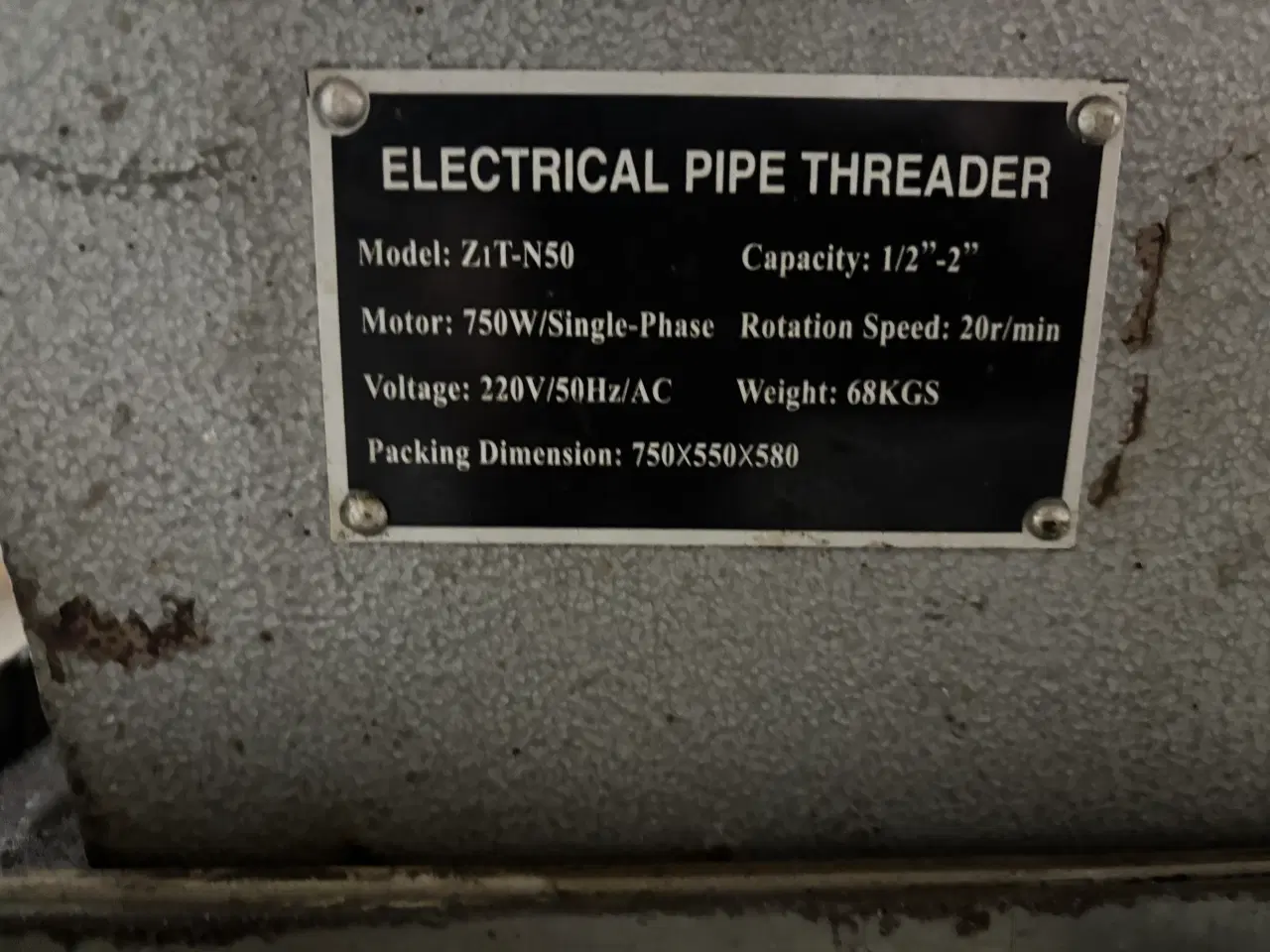 Billede 2 - Gevindskæremaskine.