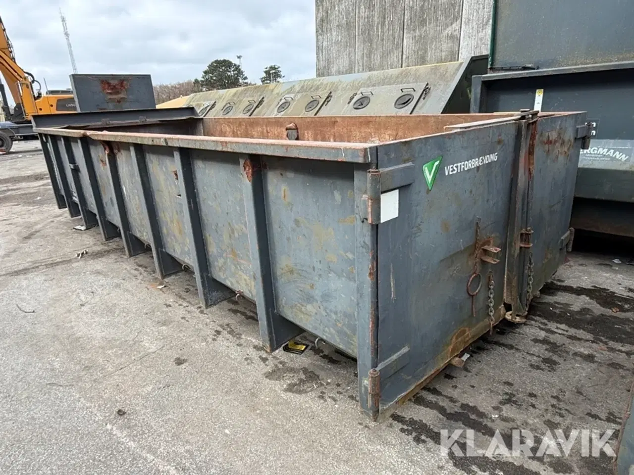 Billede 6 - Container Åben affaldscontainer med løftebeslag