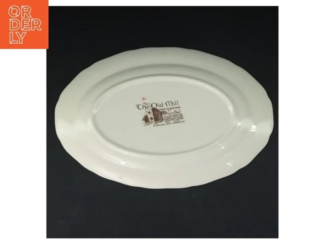Billede 3 - Vintage serveringsfad med landskabsdesign fra Johnson Bros (str. 25,5x21 cm)