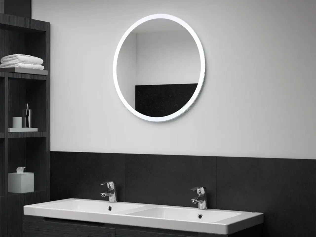 Billede 1 - Badeværelsesspejl med LED-lys 60 cm