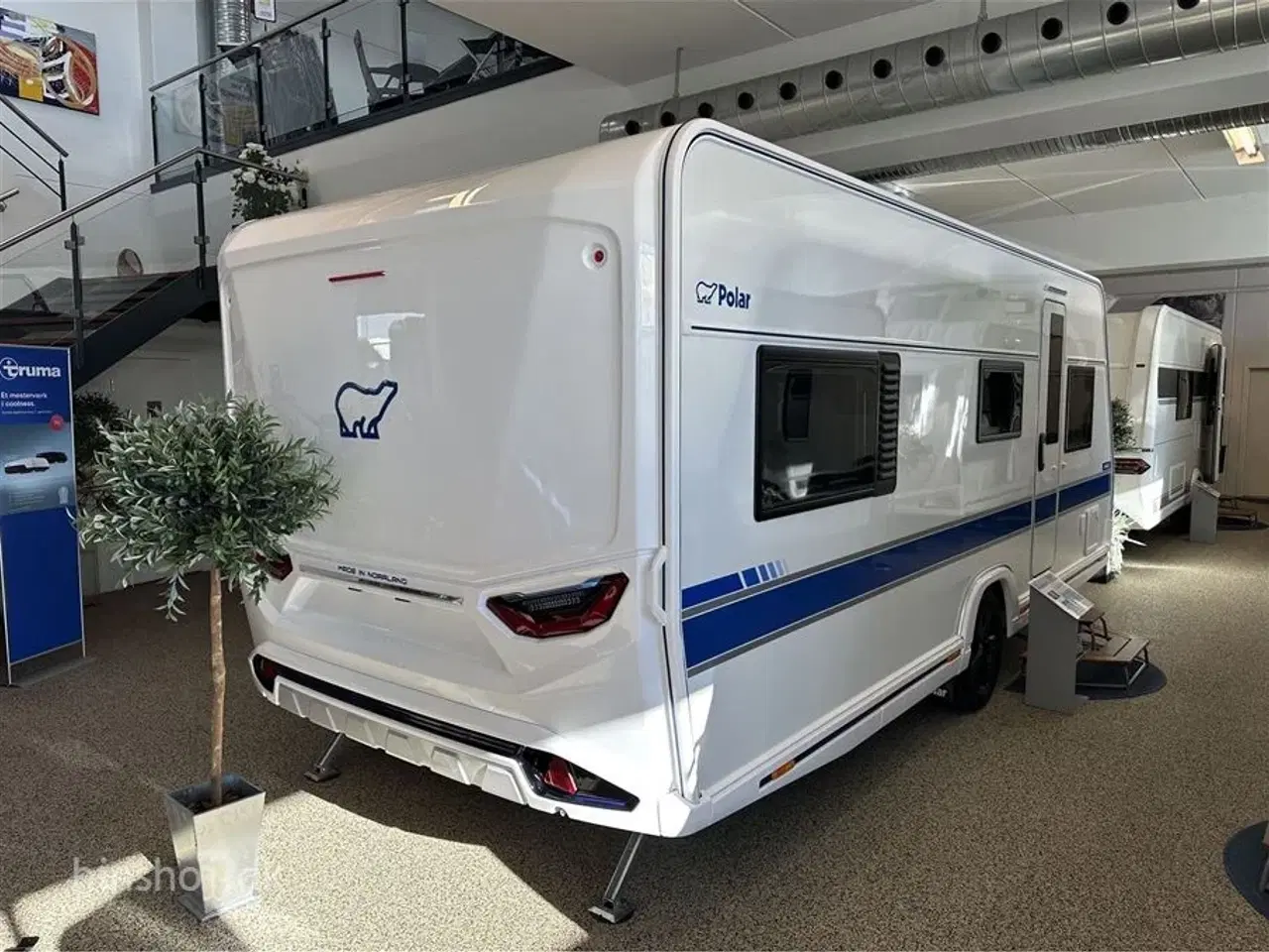 Billede 4 - 2026 - Polar Blueline 560 S   Lækker Vintervogn fra Polar med  enkelsenge fra Hinshøj Caravan
