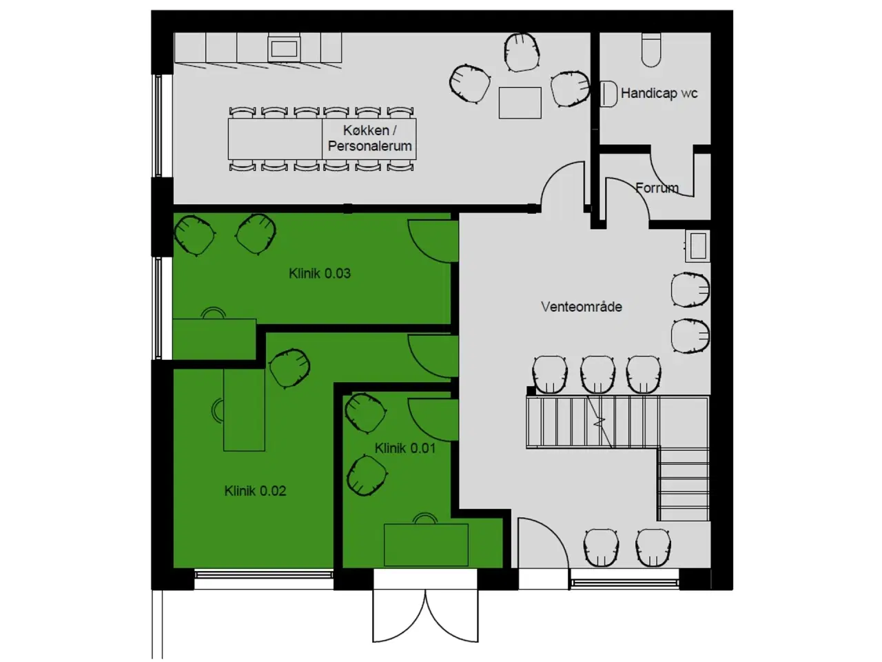 Billede 24 - Klinikfællesskab på Tobaksgården 11. st. - klinik 1.02