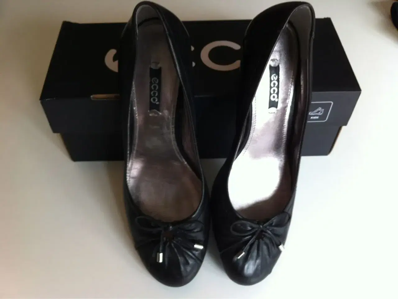 Billede 2 - Ecco sorte højhælede sko