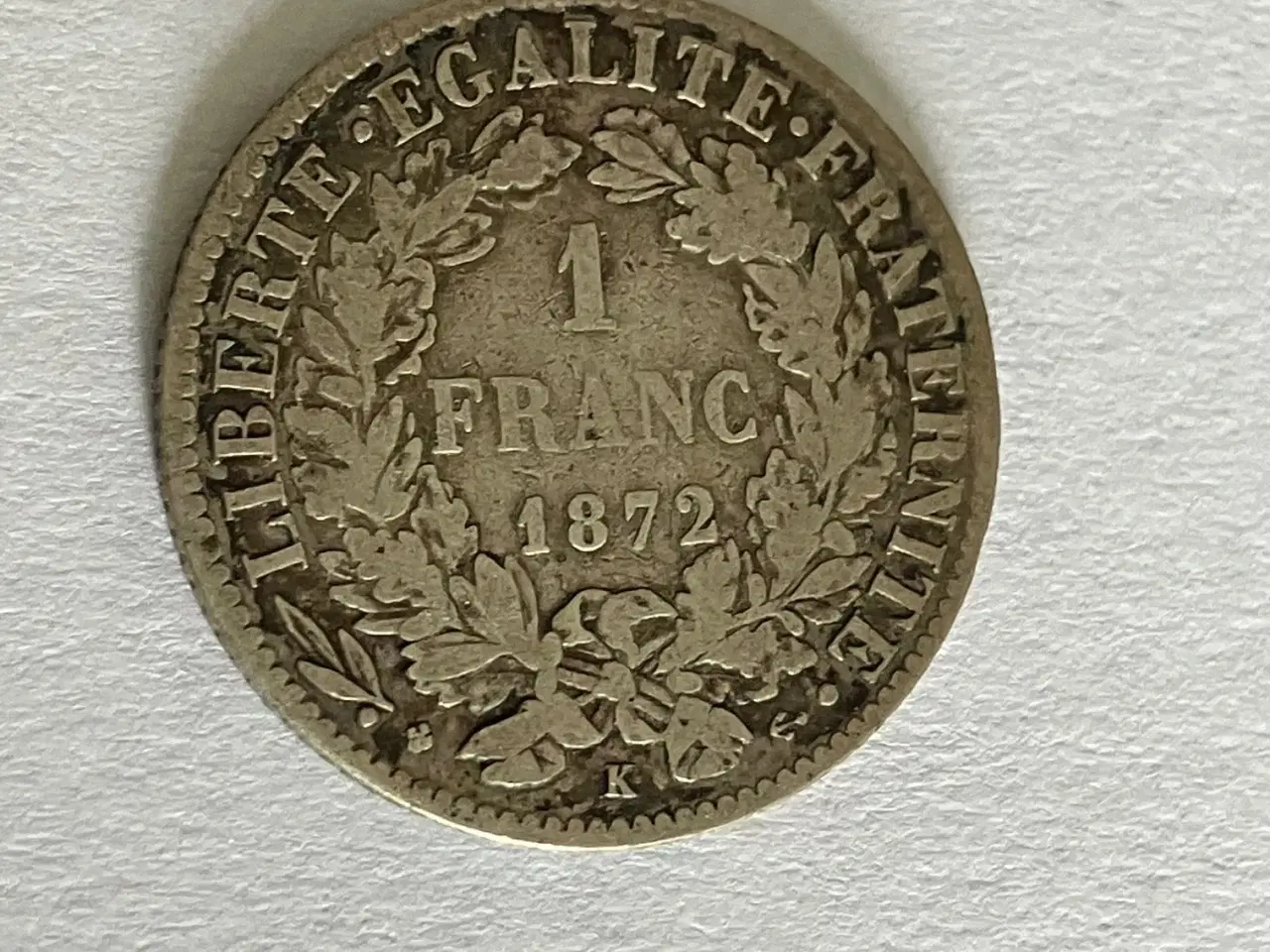 Billede 1 - 1 Franc France 1872 K