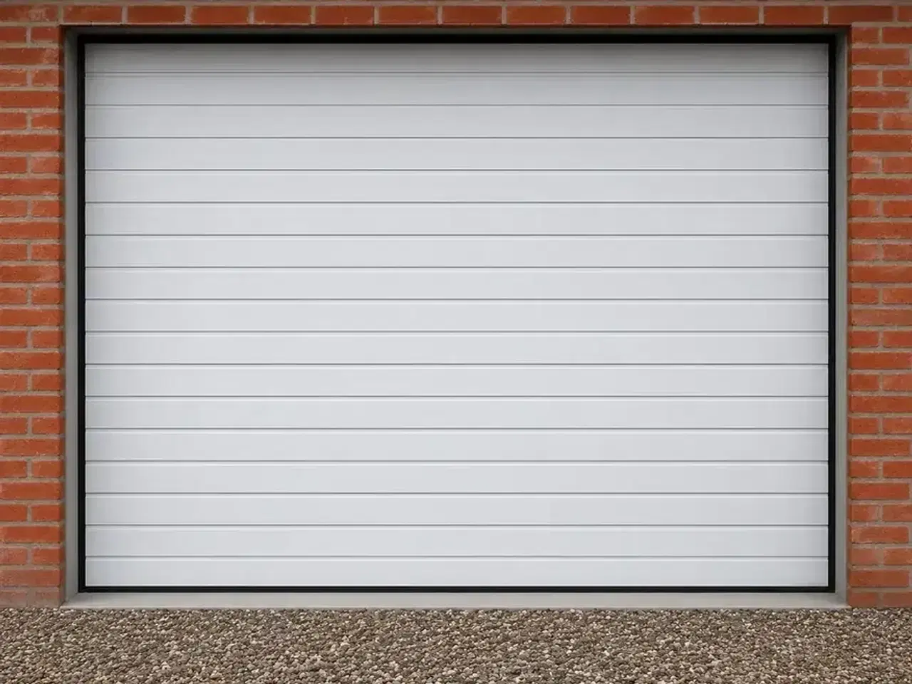 Billede 1 - Bearsafe ledhejseport 240X205 cm. Hvid.