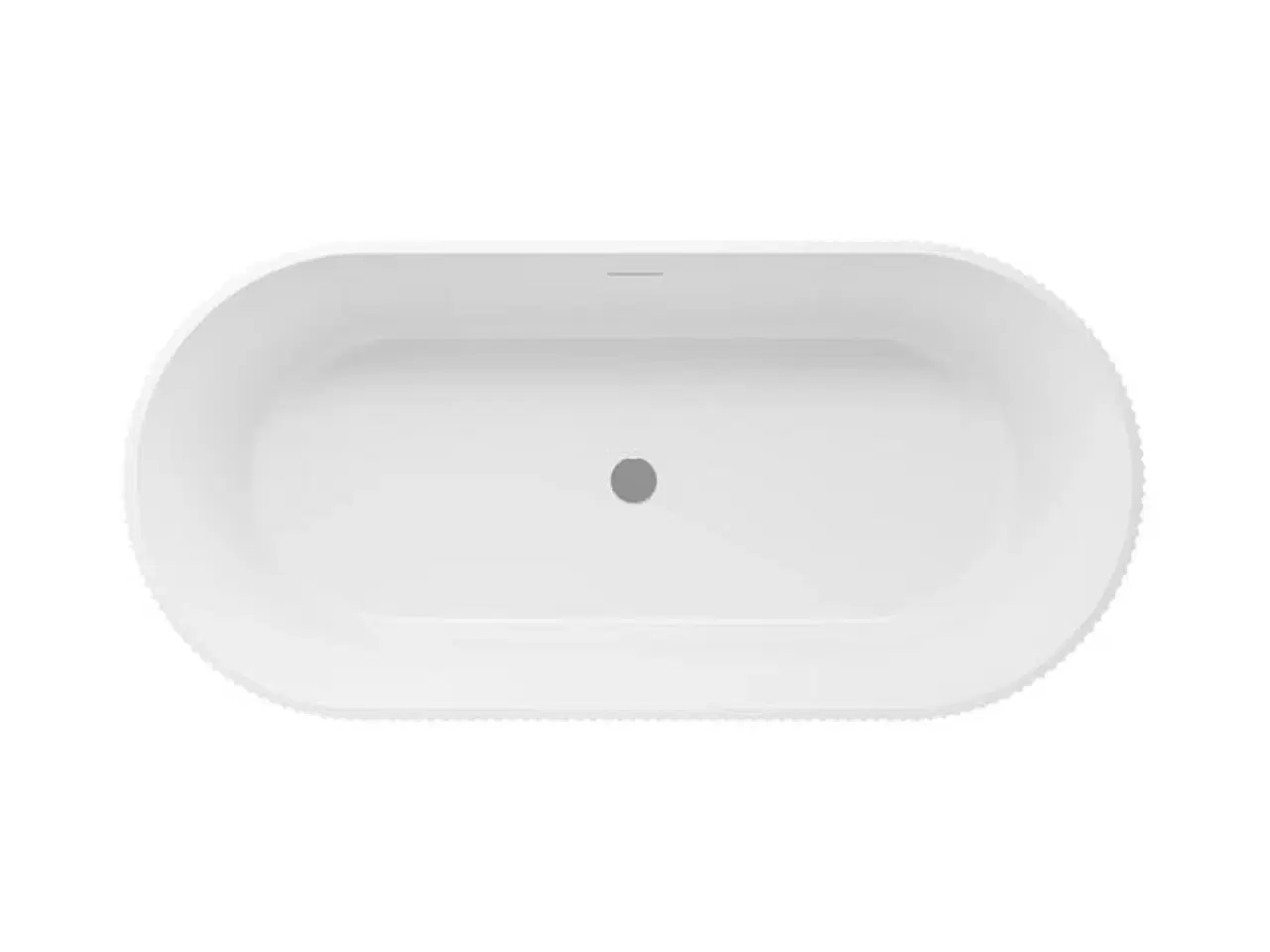 Billede 2 - Leonora oval mat hvid fritstående kar -  Strømberg  STRØMBERG