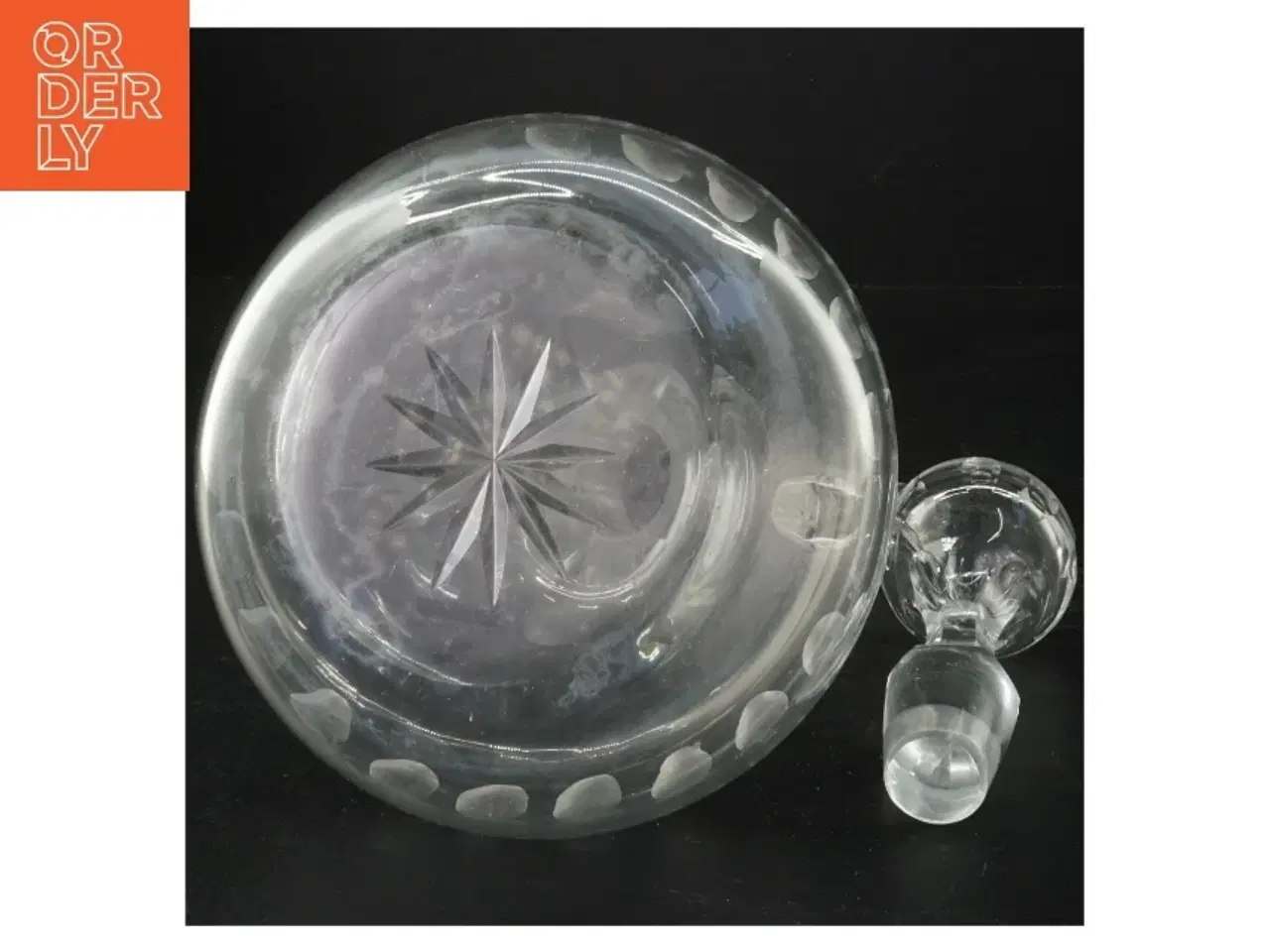 Billede 2 - Glashane kande (str. 24 cm uden låg. 15 cm i diameter)