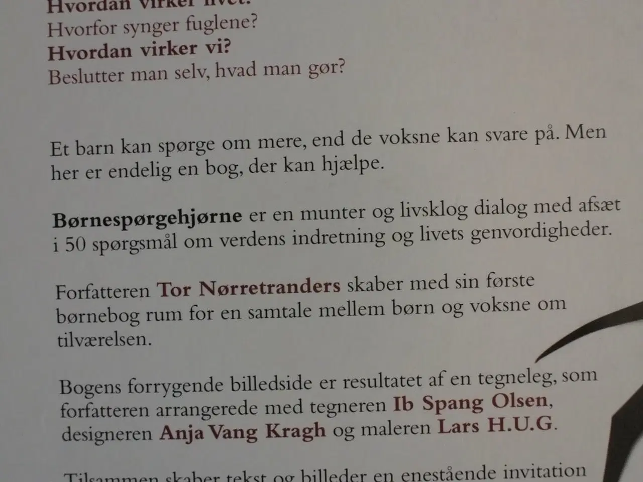 Billede 5 - børnespørgehjørne - spørgsmål de voksbe ikke kan s
