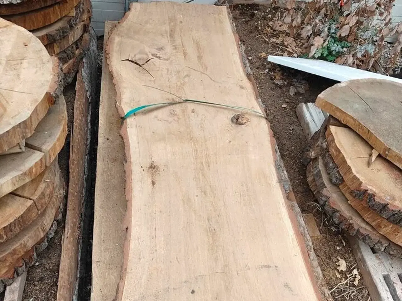 Billede 4 - 1 stk. Egetræsplanke str. 315 x 66 x 5,5