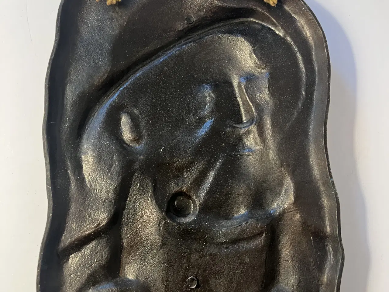 Billede 2 - Retro bronze fisker relief