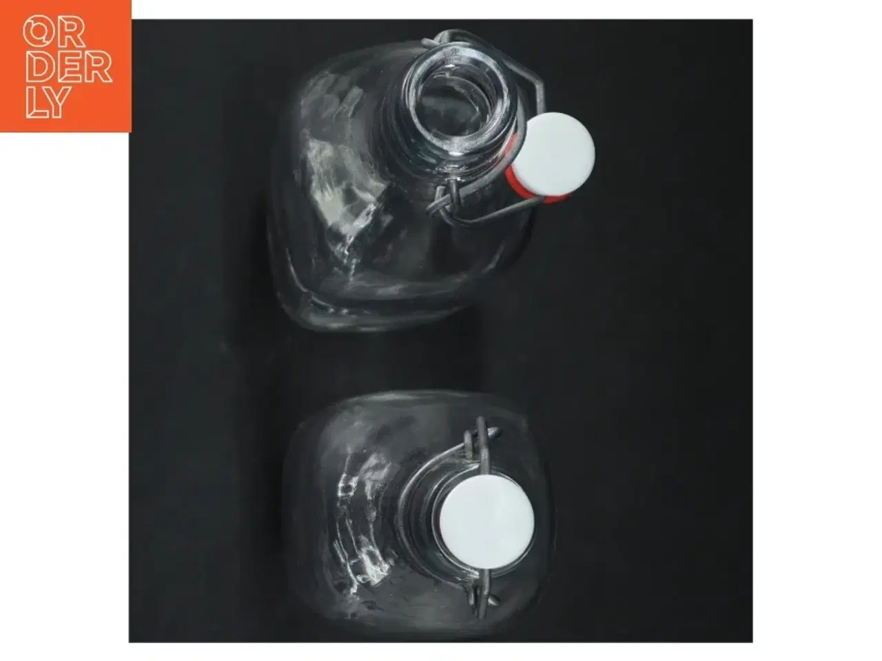 Billede 2 - Glasflasker med patentlåg (str. 32x8 cm)