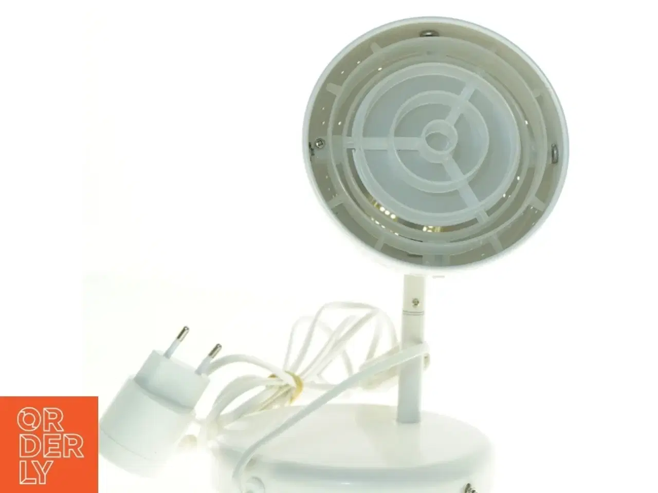 Billede 2 - Hvid bordlampe (str. 20 x 17 25 cm)