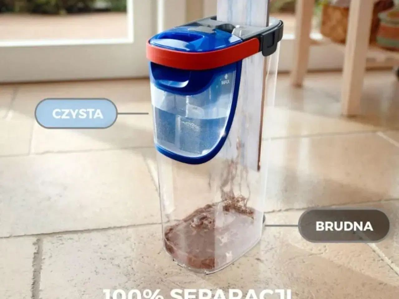 Billede 6 - Gulvmoppe flad – Vileda H2Pro med spand