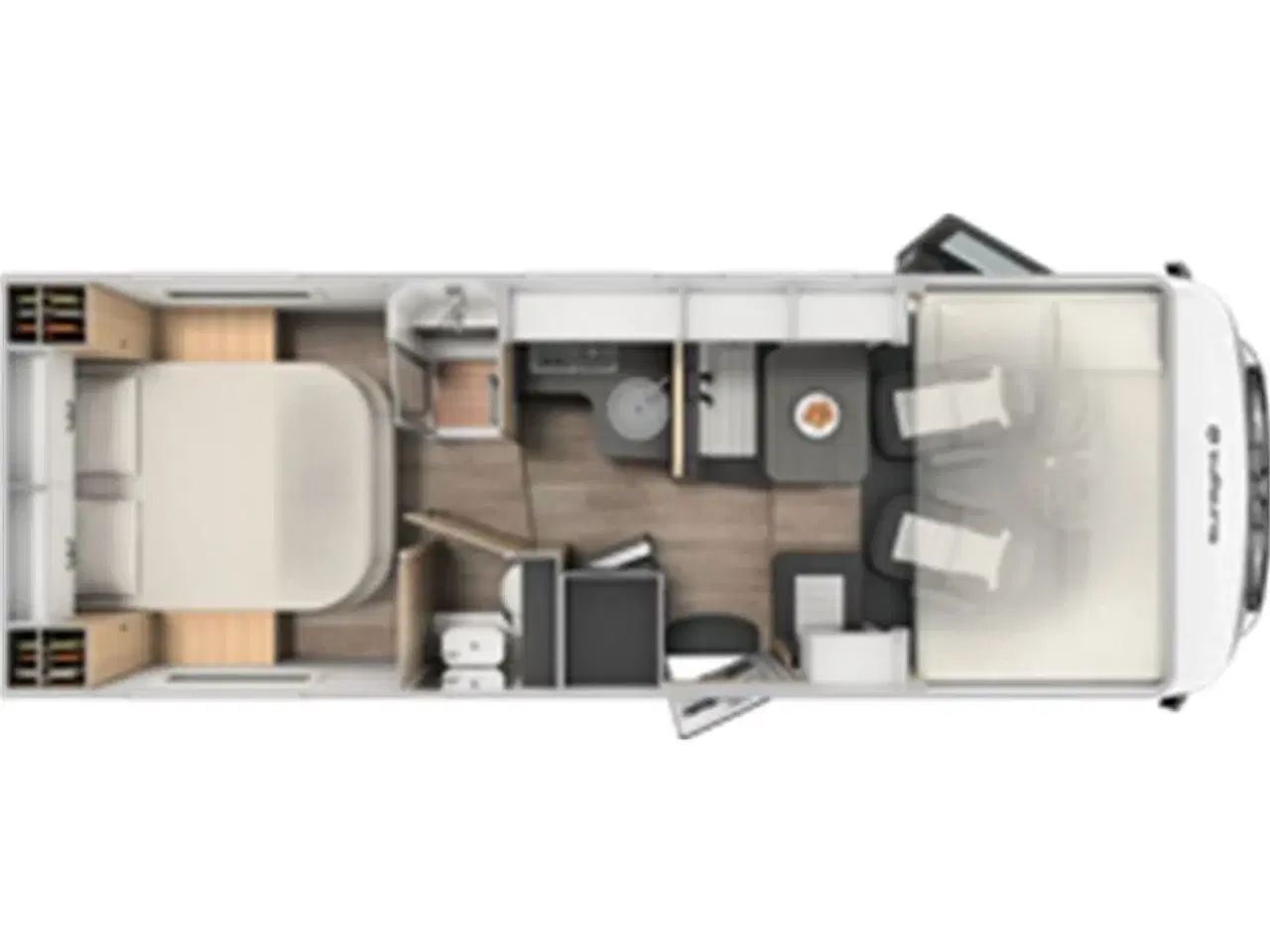 Billede 25 - 2024 - SunLight I 69 L Adventure Edition   Integreret Adventure Edition med fritstående Queens Bed over garagen