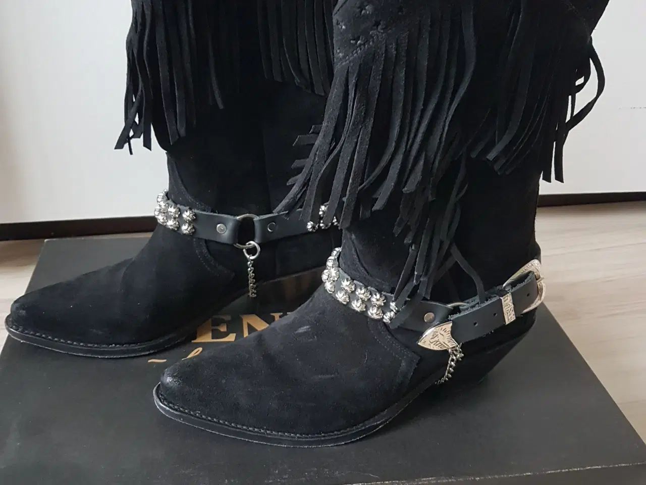 Billede 4 - Linedance/Cowboystøvler I sort