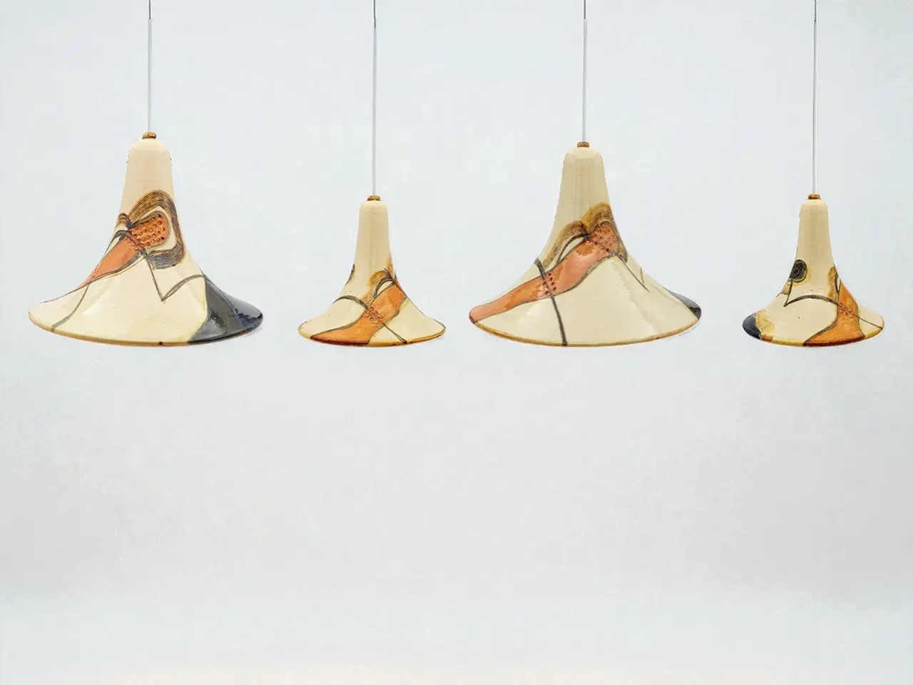 Billede 4 - Marianne May – Sæt med fire keramiske pendler