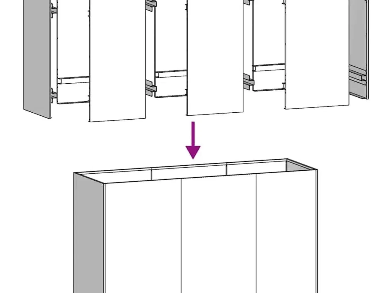 Billede 6 - Plantekasse 120x40x80 cm koldvalset stål sort