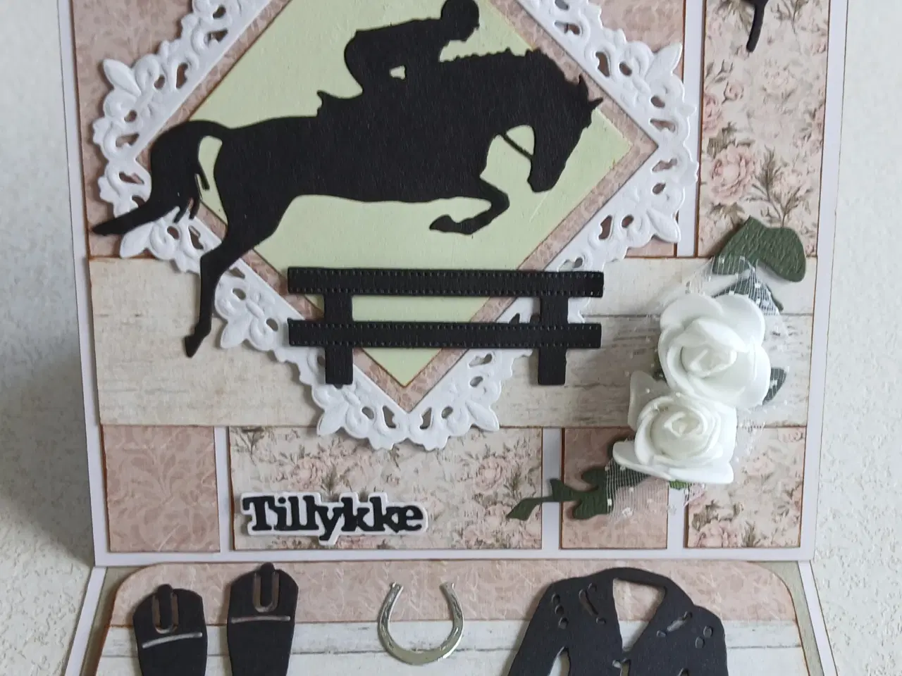 Billede 3 - Heste kort med tillykke på sælges.