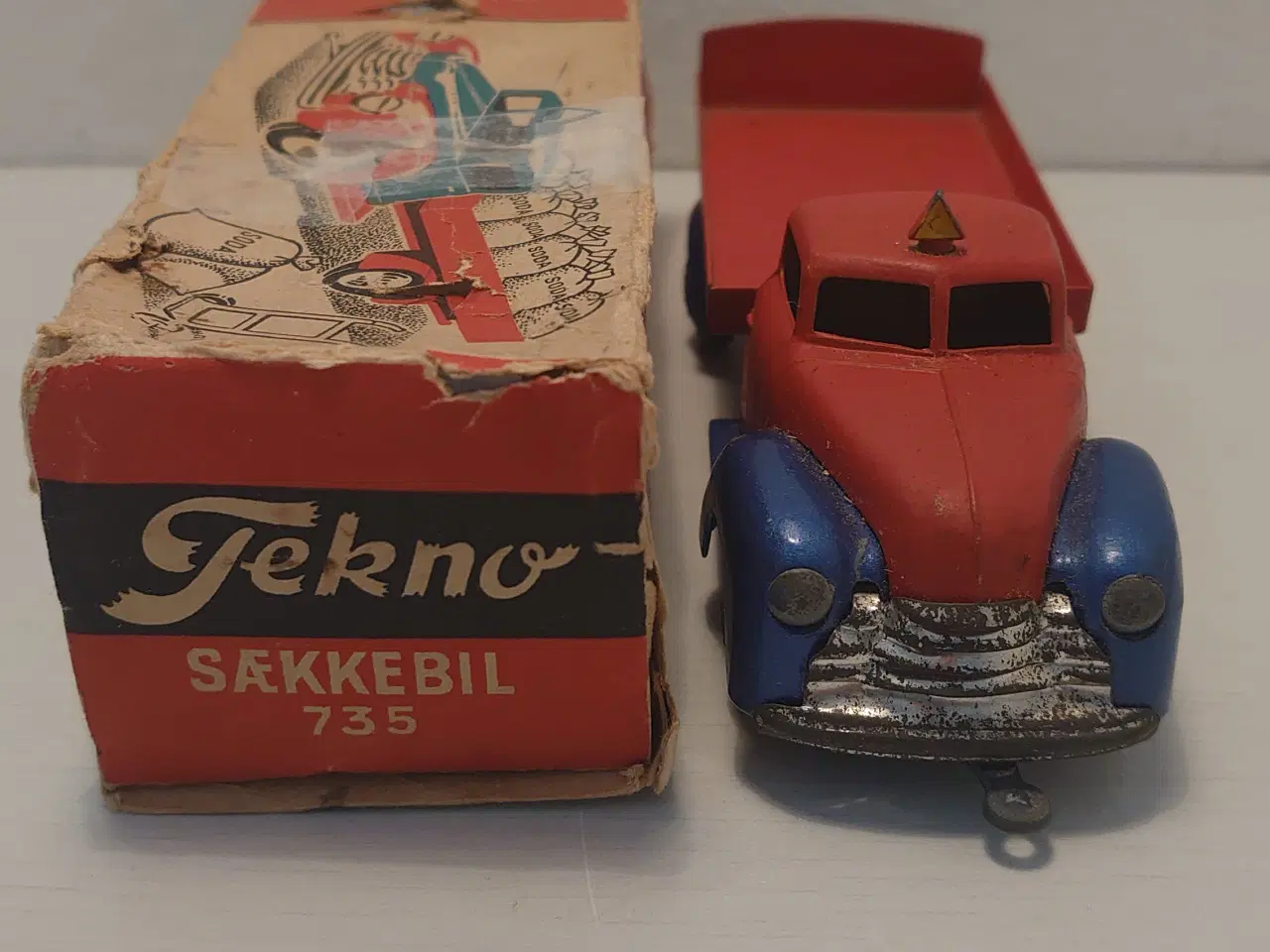 Billede 3 - Tekno: Dodge sækkebil nr 735 med kasse. !950-61