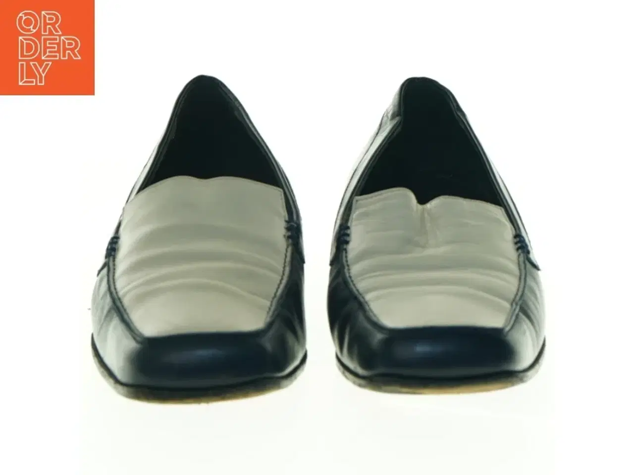 Billede 6 - Brugte sorte herresko i læder (str. 37)