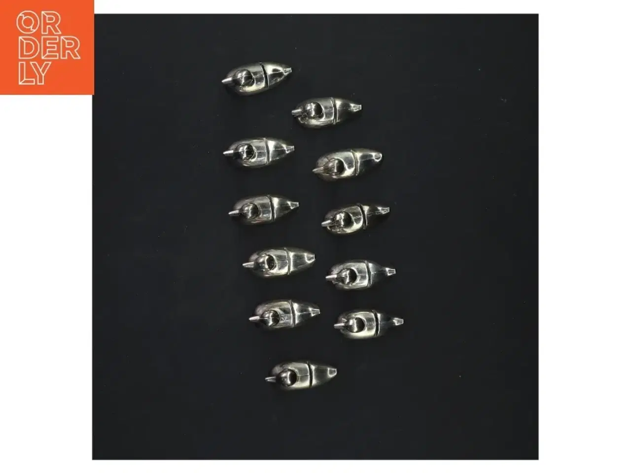 Billede 4 - Sæt af 11 metalandefigurer (str. 4x2,5 cm)