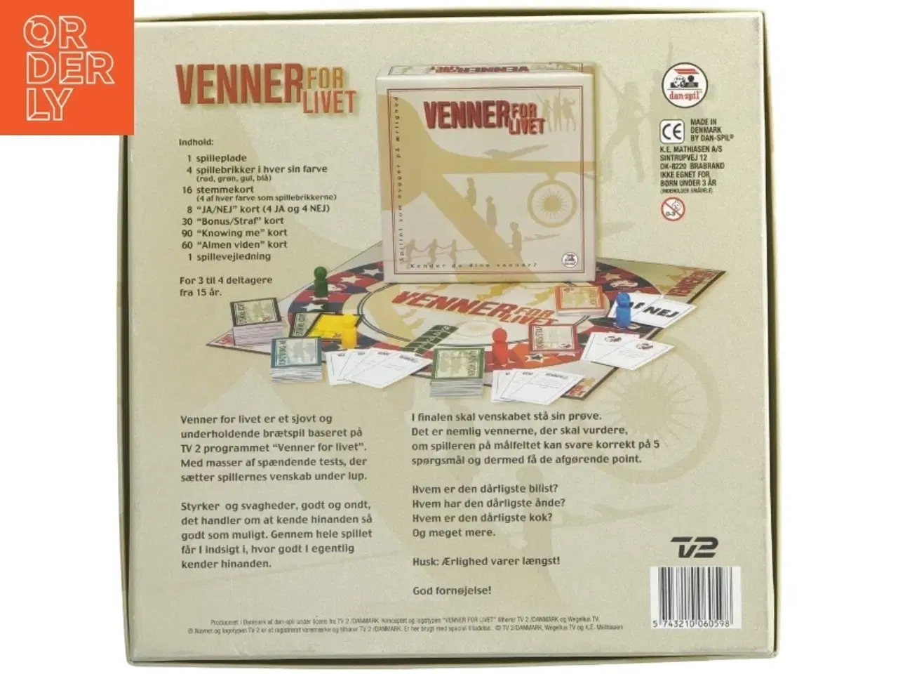 Billede 3 - Venner For Livet brætspil fra Danspil (str. 27x27 cm)