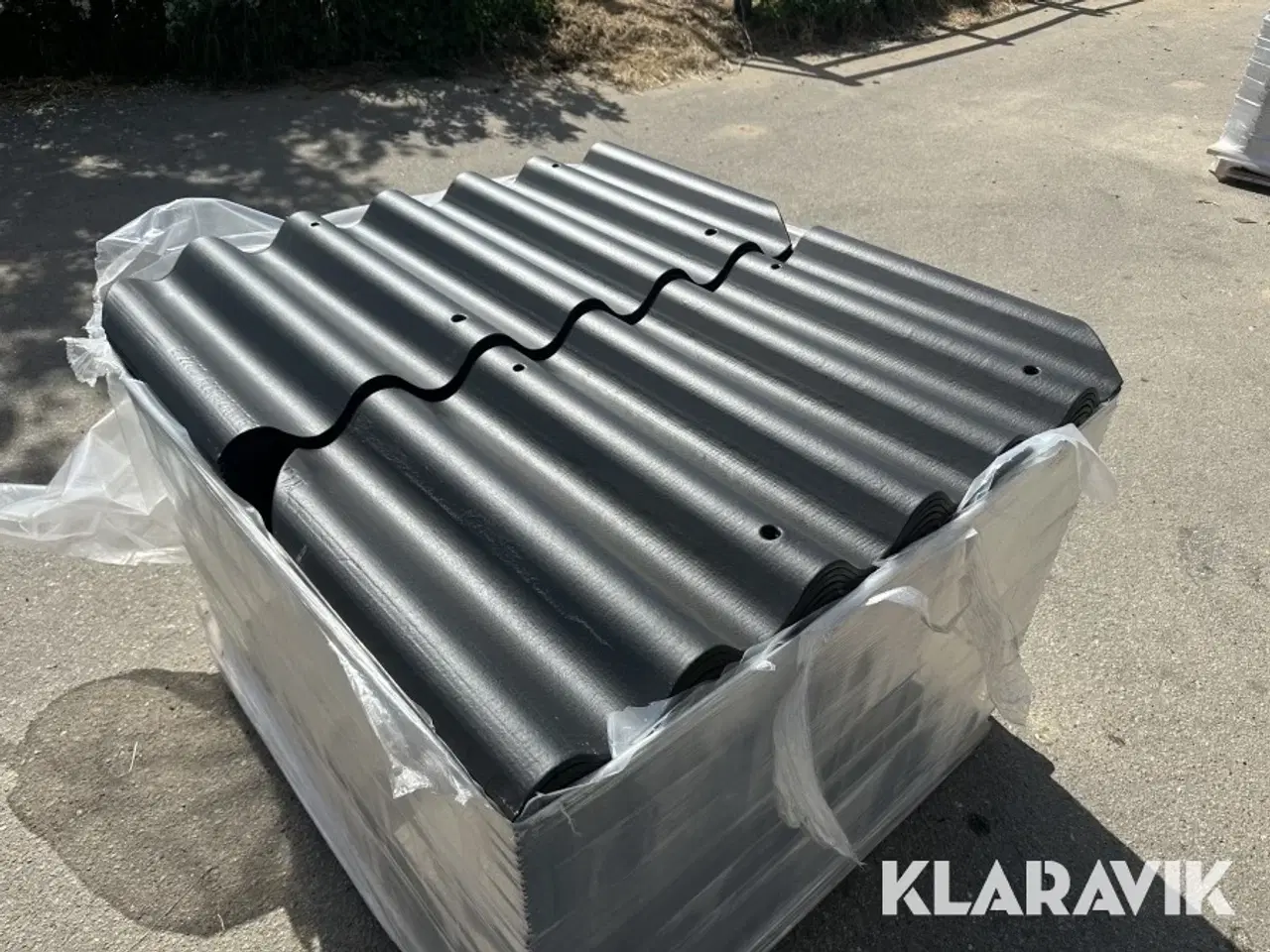 Billede 5 - Bølgeplader Euronit 702 HJ/HU sort – 150 styk