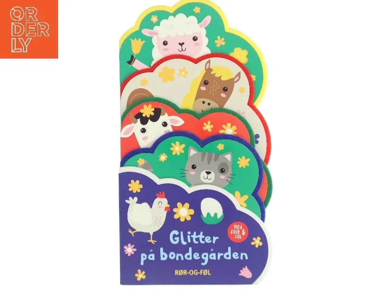 Billede 1 - Glitter på bondegården - rør-og-føl af Ukendt (Bog)