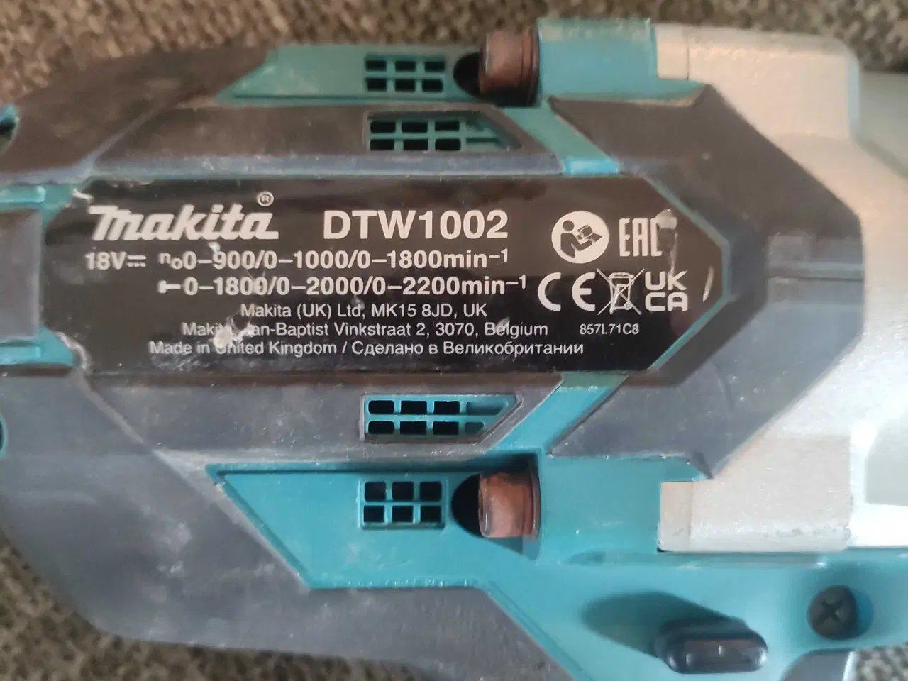 Billede 3 - Makita dtw1002 slagnøgle 
