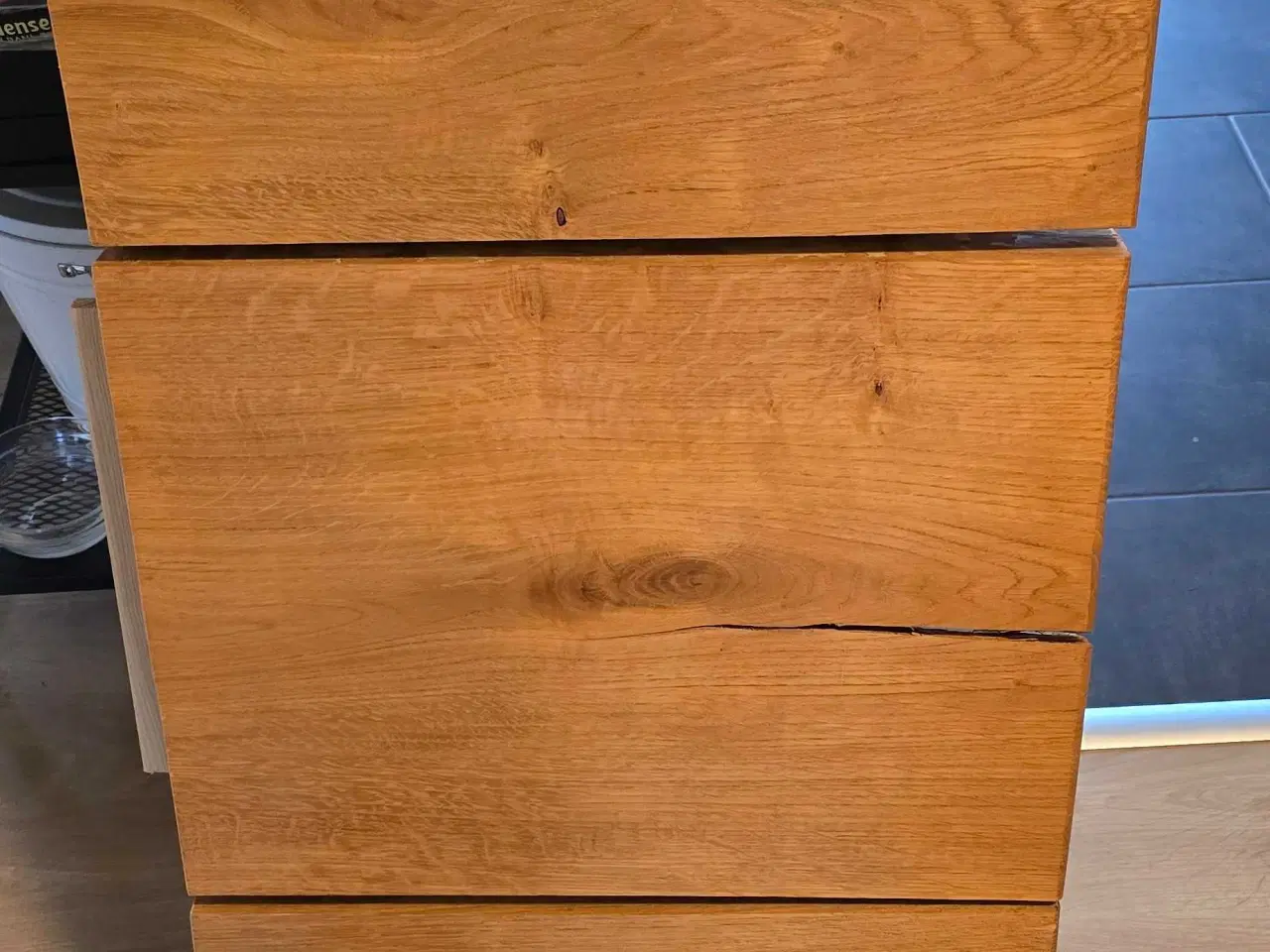 Billede 7 - Spisebord i egetræ plankebord