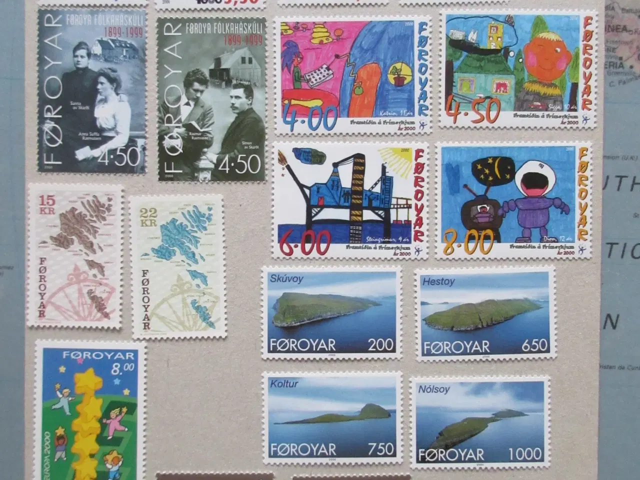 Billede 1 - Færøerne årgang 1994-2000 afa nr 248-378 postfrisk