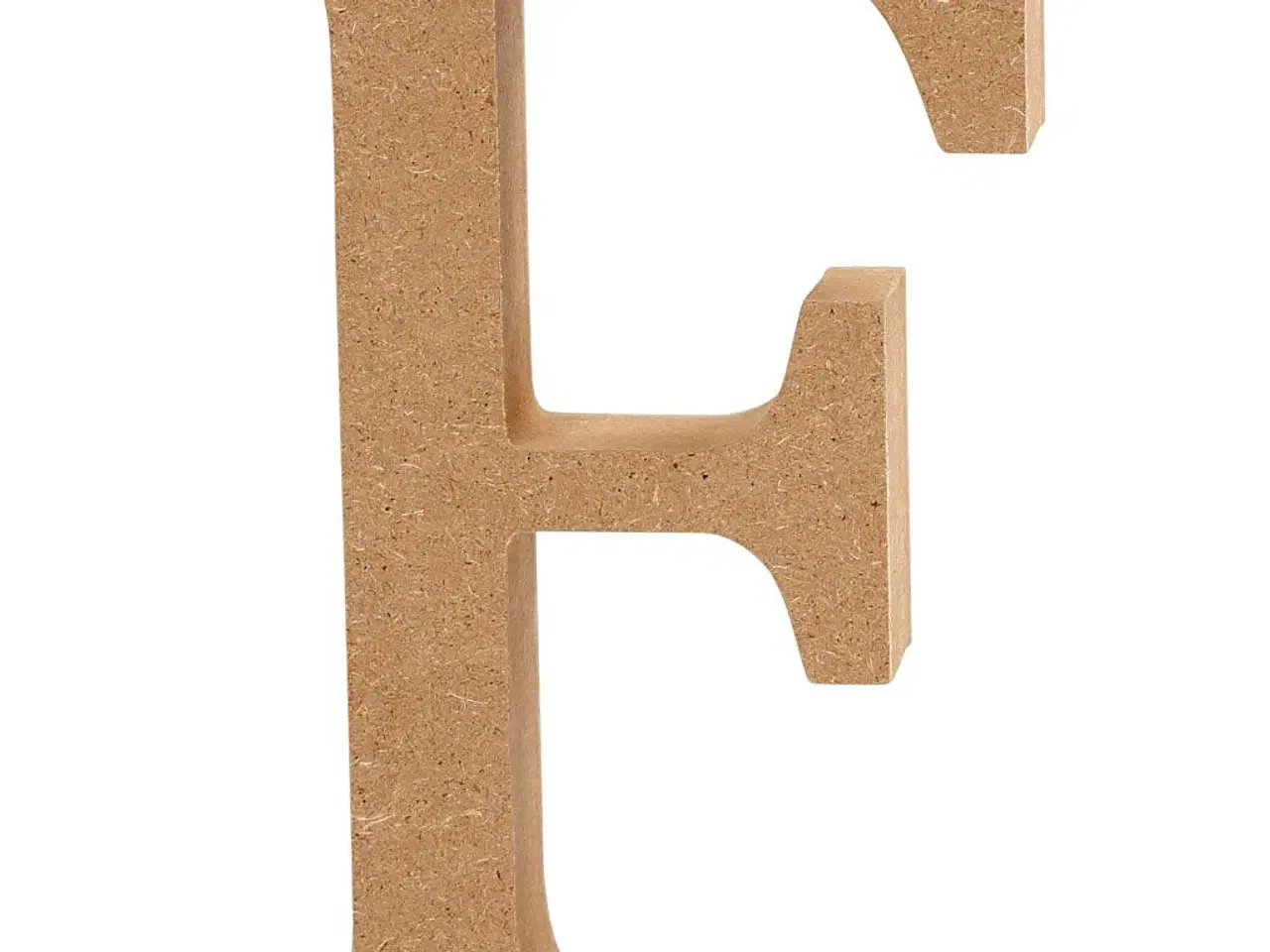 Billede 1 - Stort Træbogstav 'F' - 8 cm Høj, 1,5 cm Tykkelse