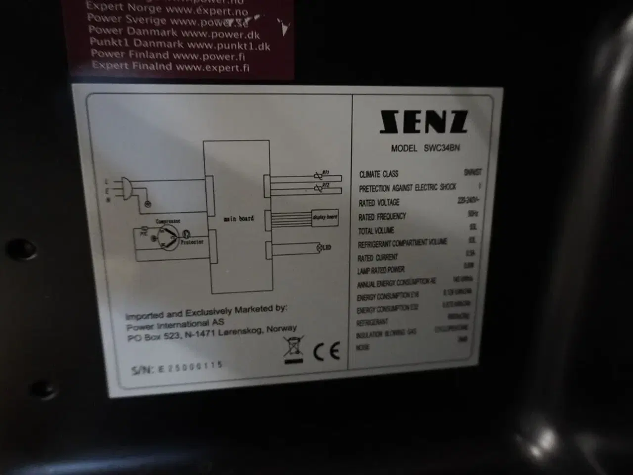 Billede 4 - Vin køleskab SENZ SWC34BN