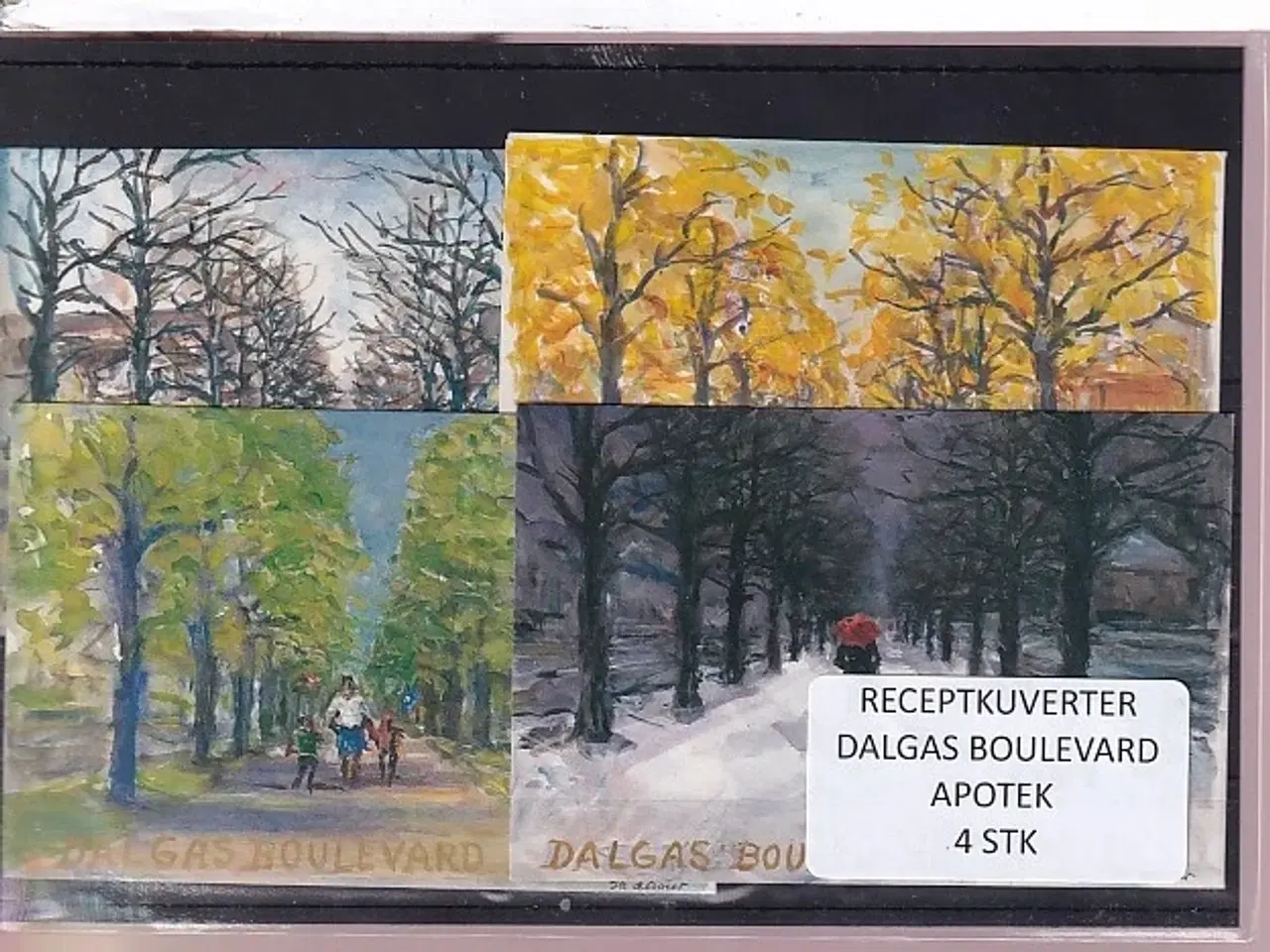 Billede 1 - Receptkuverter - Dalgas Boulevard Apotek - 4 Stk.