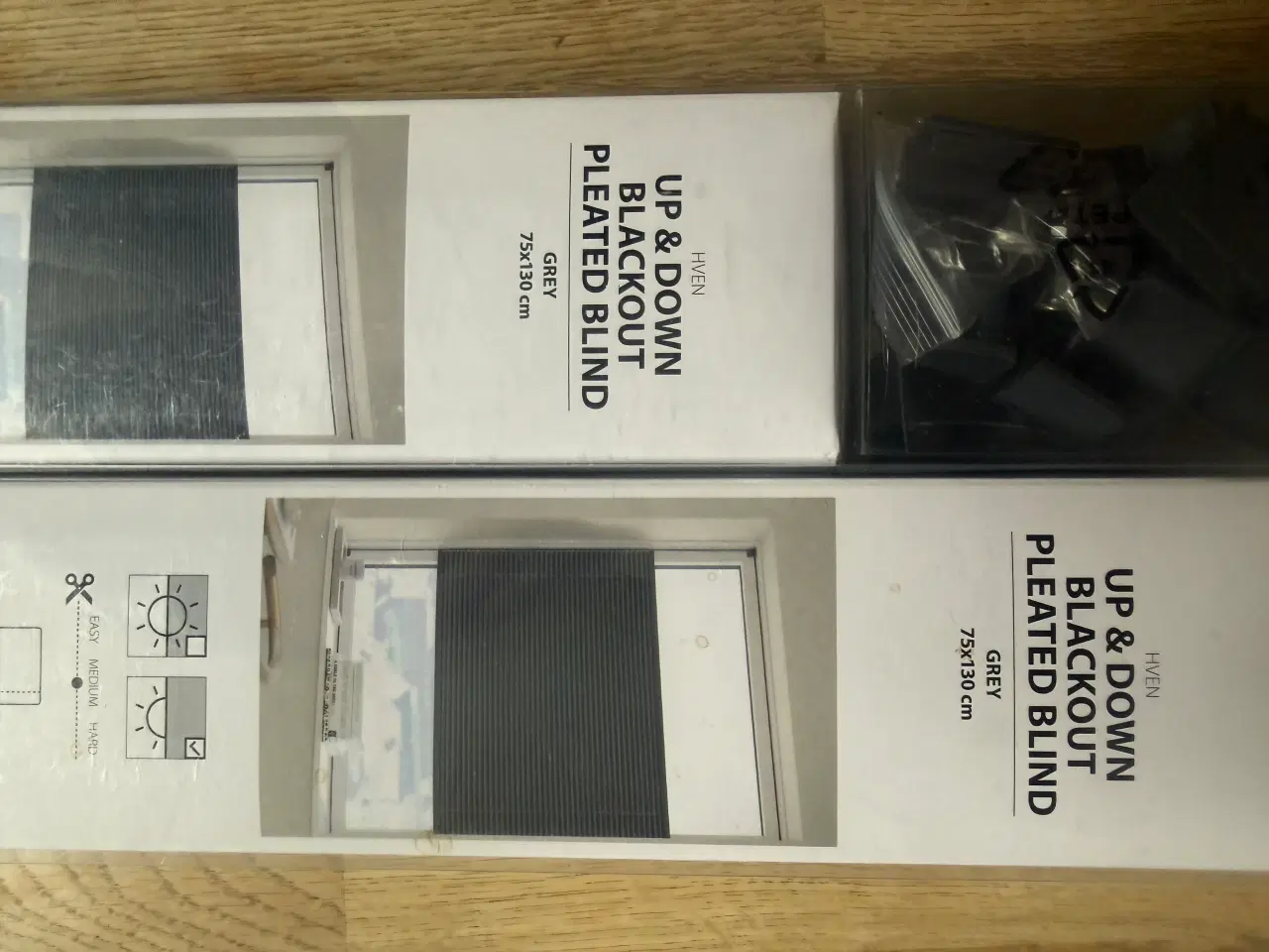 Billede 2 - Mørklægningsplisségardiner 2 stk. 