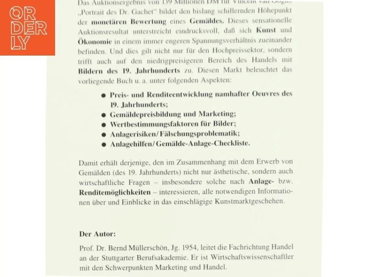 Billede 2 - Gem&#228;lde als erfolgreiche Kapitalanlage af Bernd Müllershn (Bog)