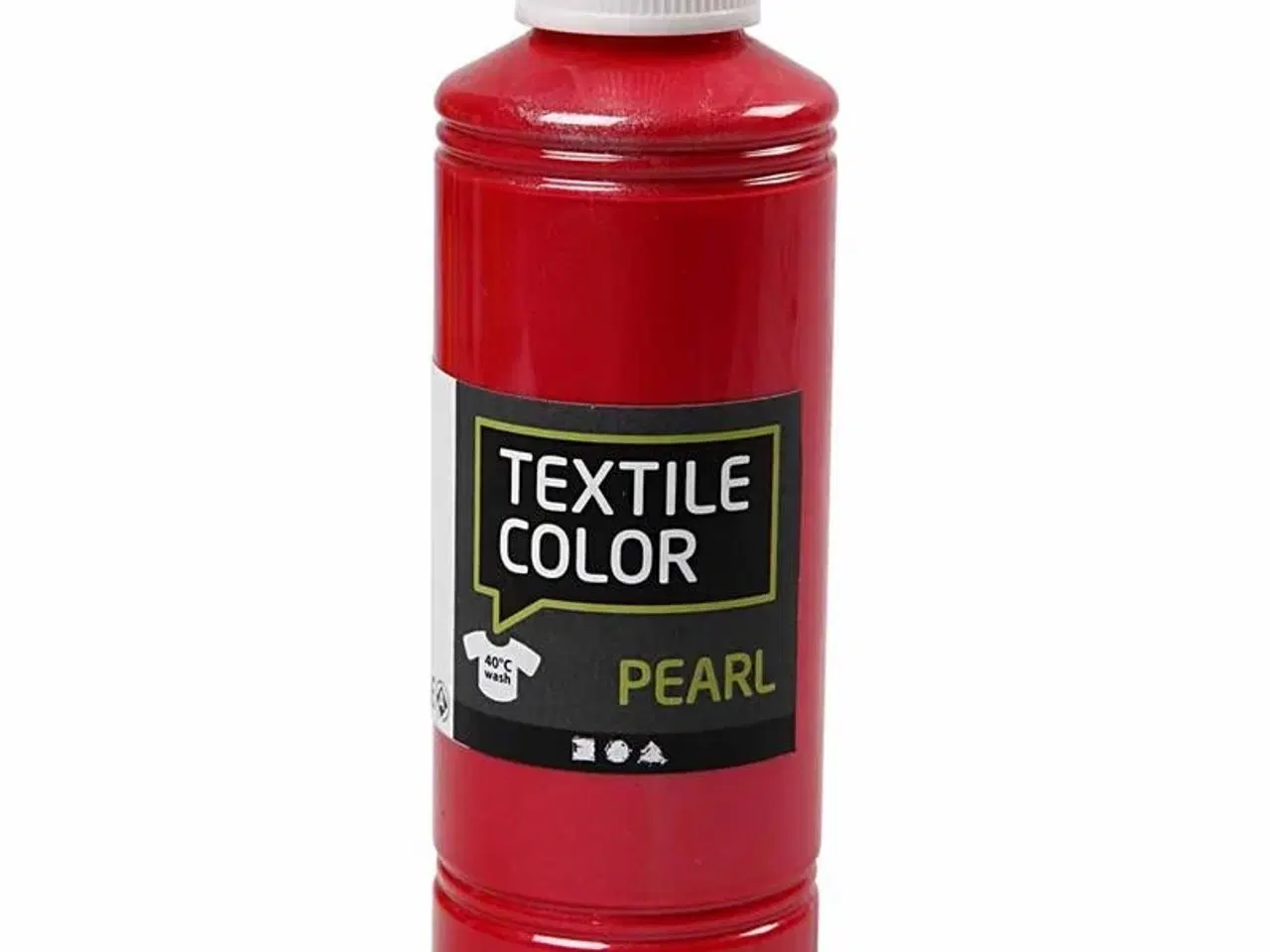 Billede 1 - Textile Color Perlemor Rød 250ml - Vandbaseret Maling