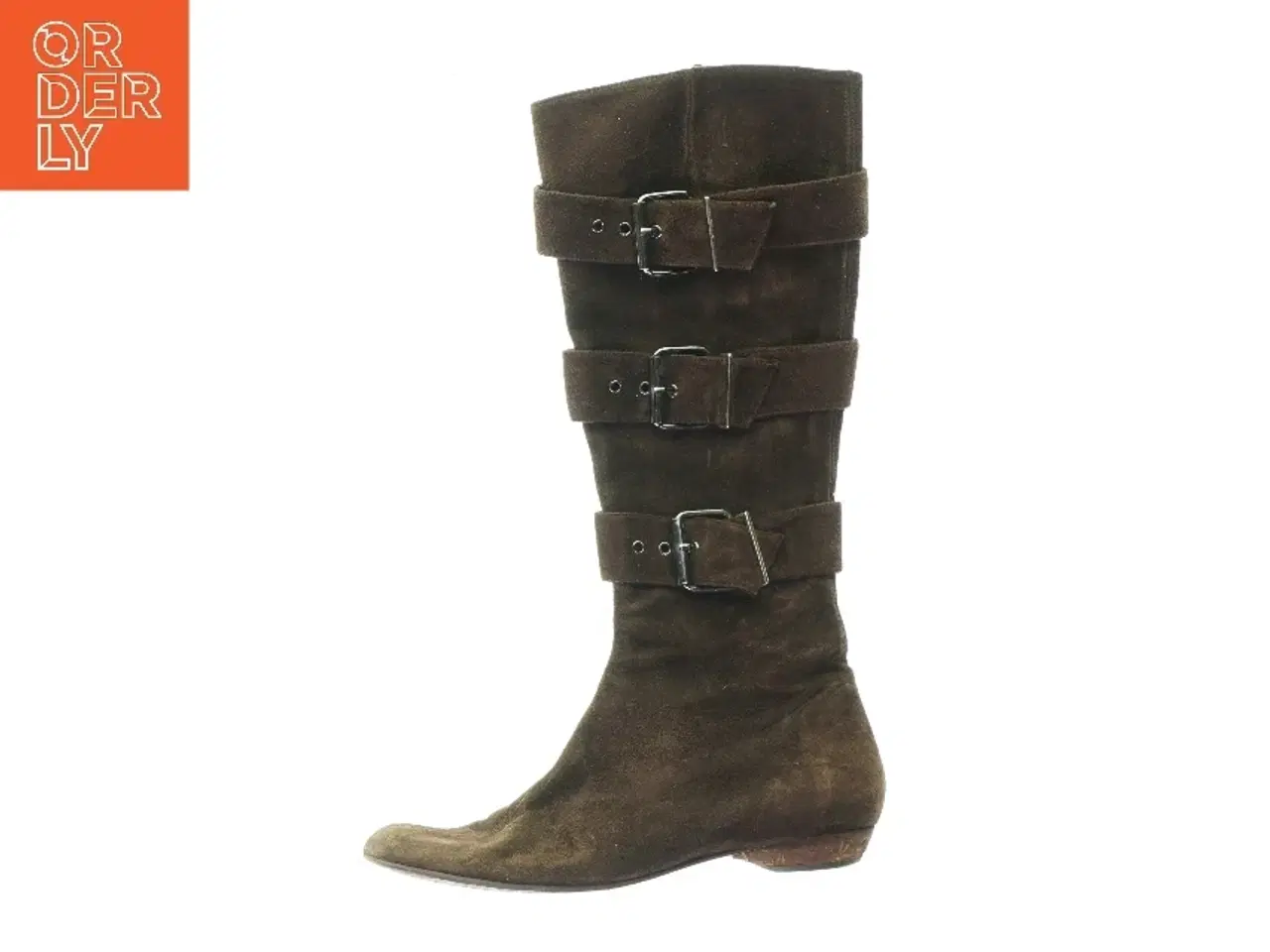 Billede 1 - Høje støvler i ruskind (str. 39) (str. 39)