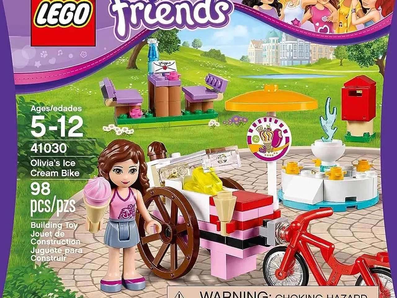 Billede 2 - LEGO Friends iscykel, værksted og postkasse