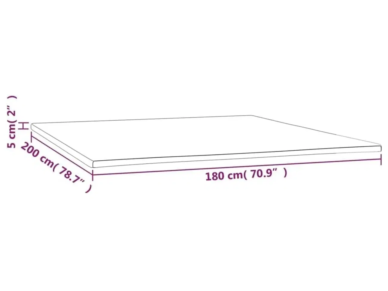 Billede 7 - Topmadras 180x200x5 cm