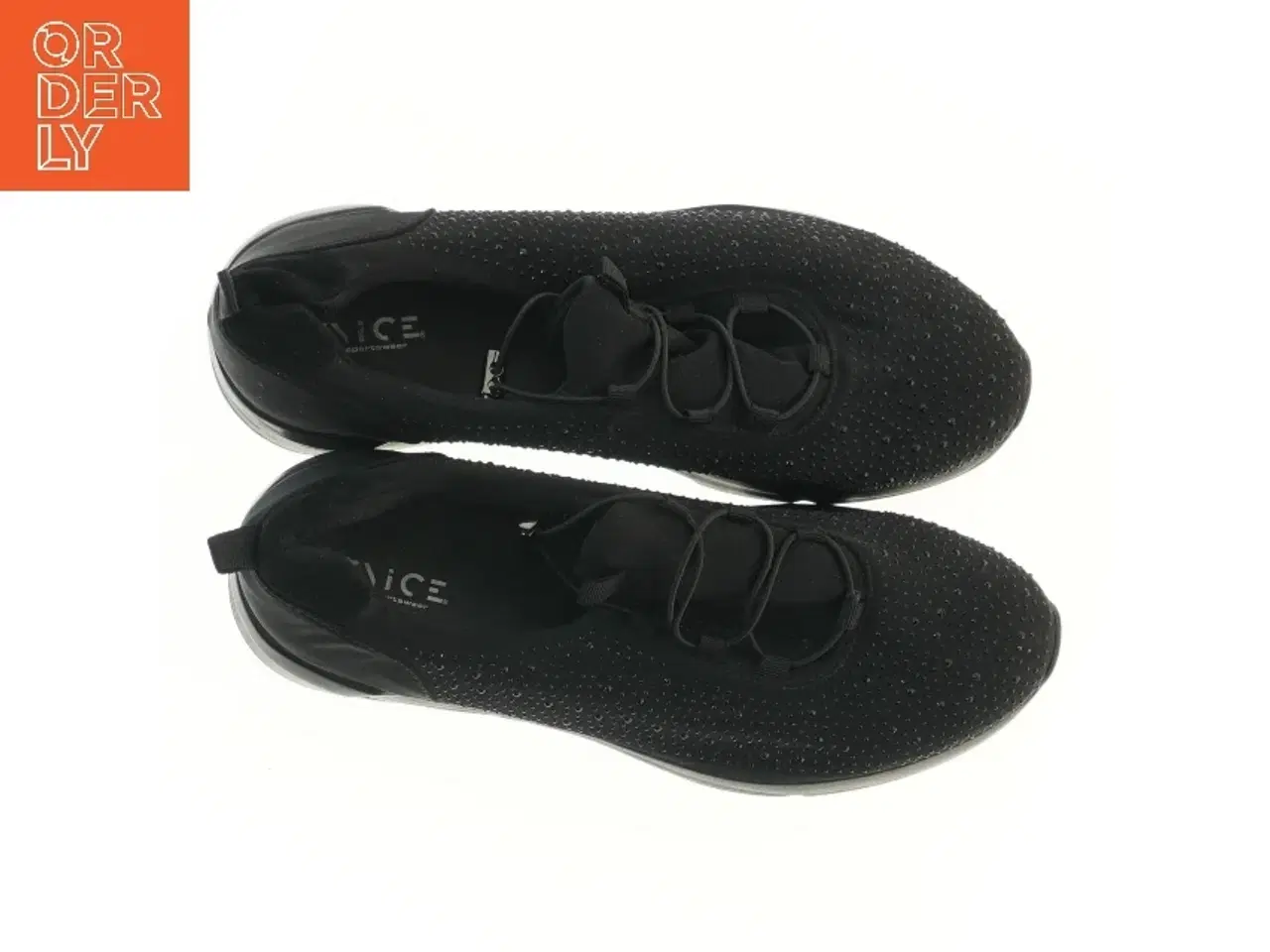 Billede 2 - Sorte sneakers med sten fra Venice (str. 30 cm)