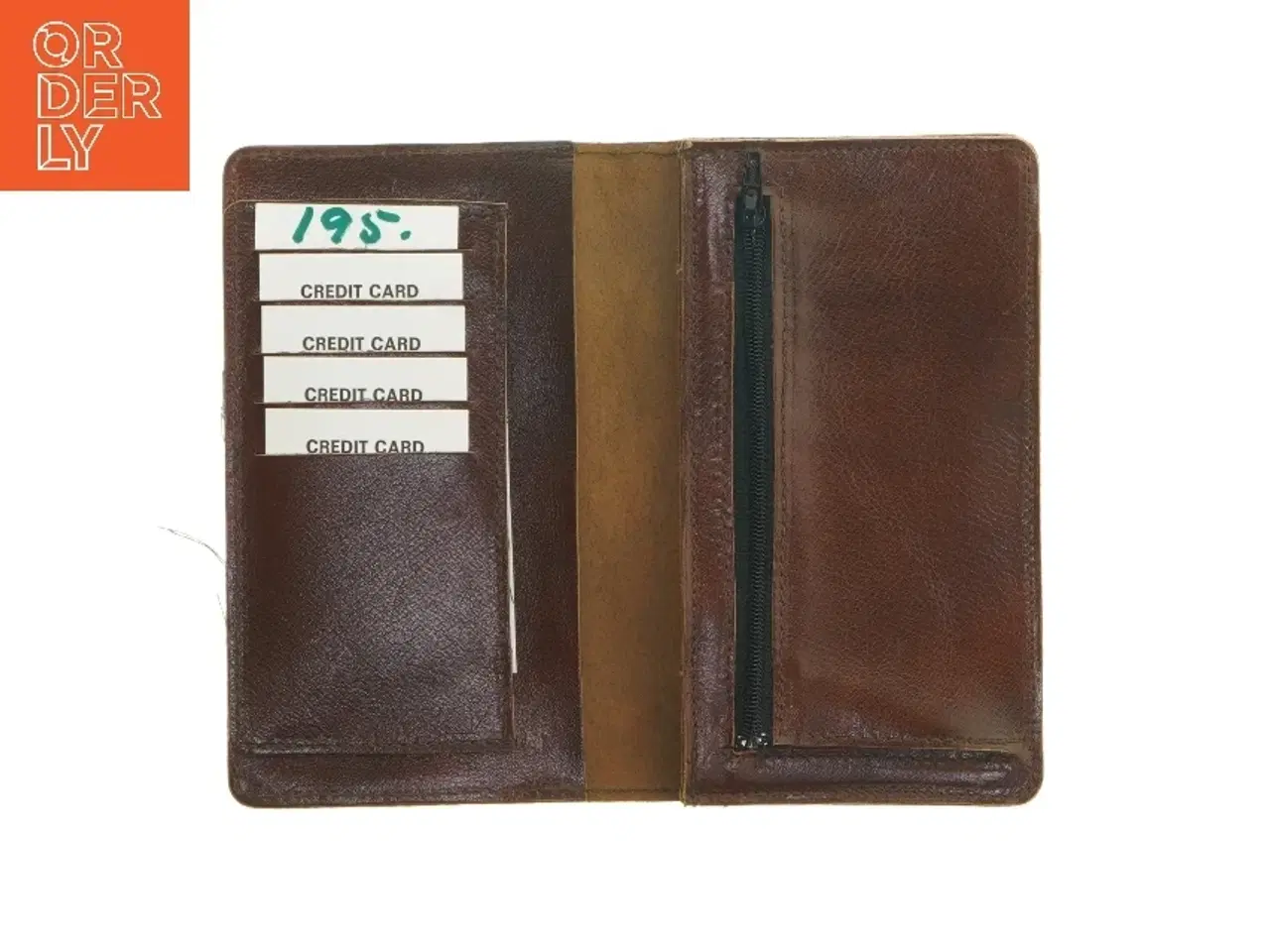 Billede 3 - Læder tegnebog (str. 18 x 10 cm)