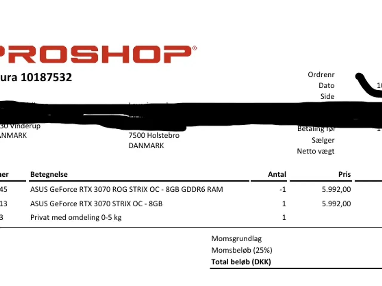 Billede 4 - ASUS RTX 3070 ROG STRIX OC- 8GB